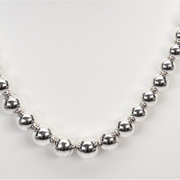 Tiffany & Co. Graduated HardWear Sterling Silver 16" Necklace Like New - Picture 2 of 6
